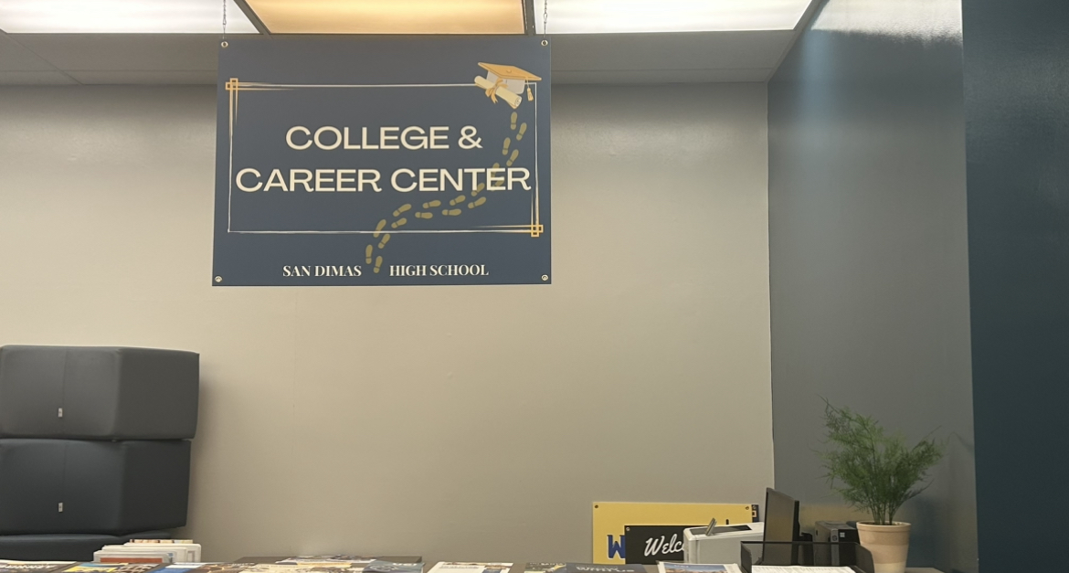 Career Center Sign in the Media Center