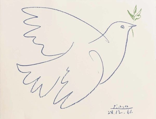 Pablo Picasso's Dove of Peace illistration