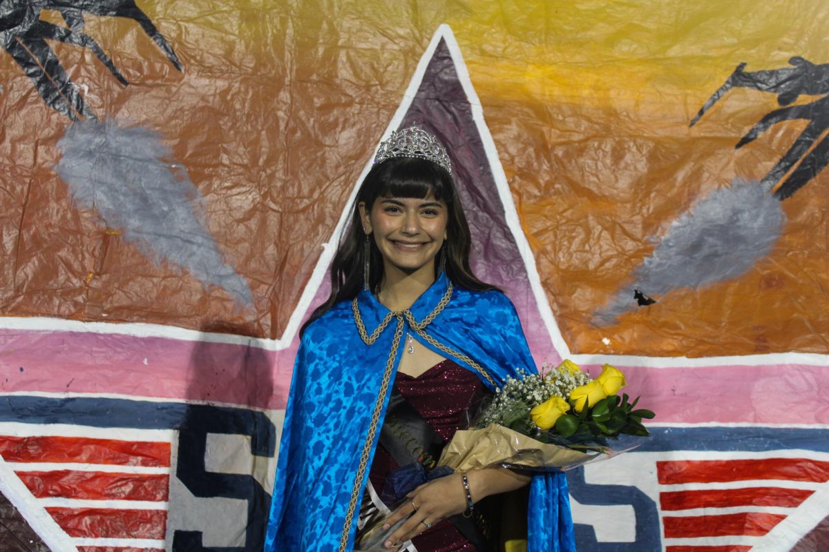 Priscilla Romero after being crowned Homecoming Queen.