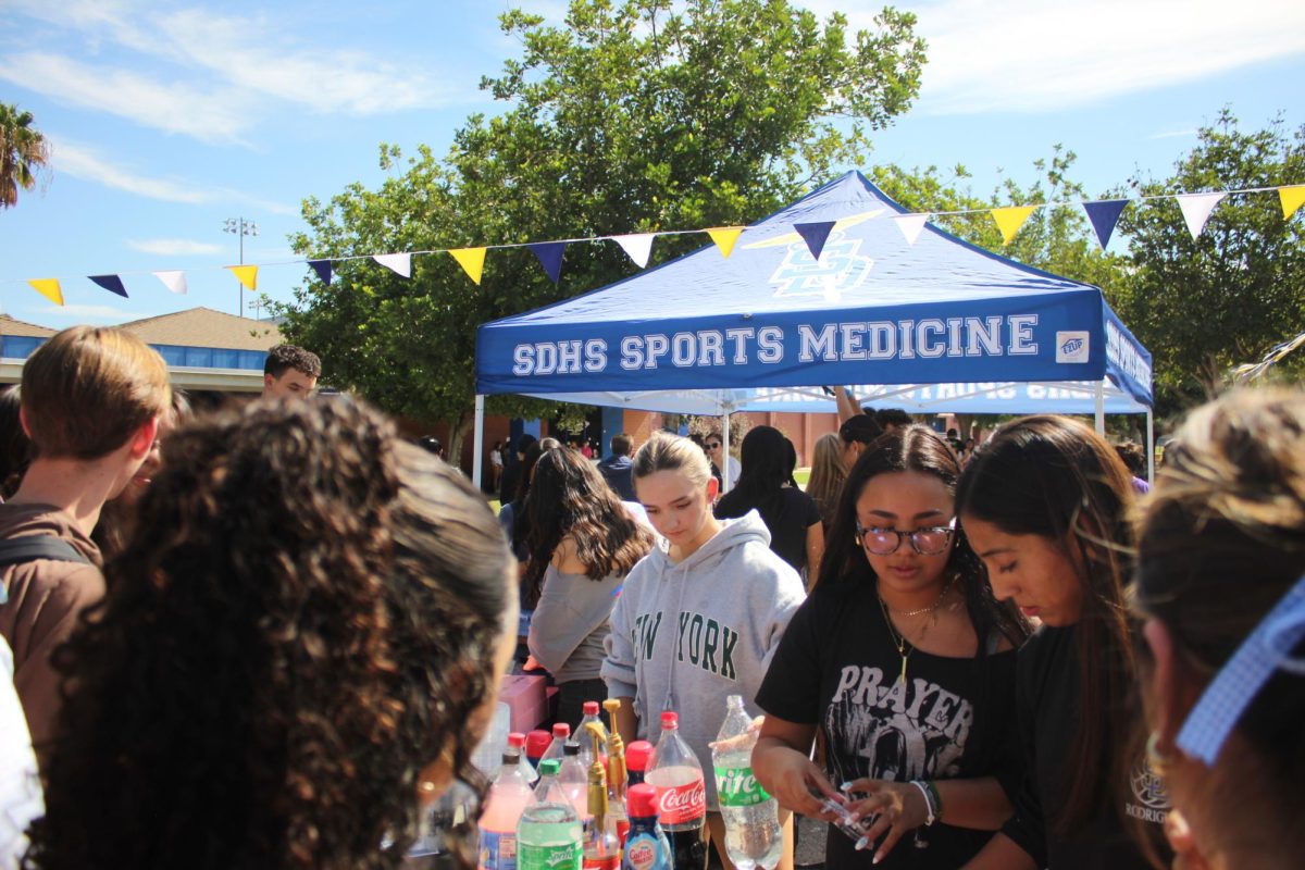 Photo of San Dimas High School students working during the 2024 October food Frenzy