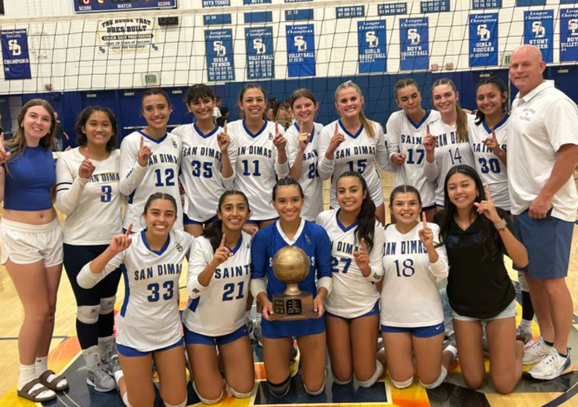 Saints Girls Varisty Volleyball Takes League