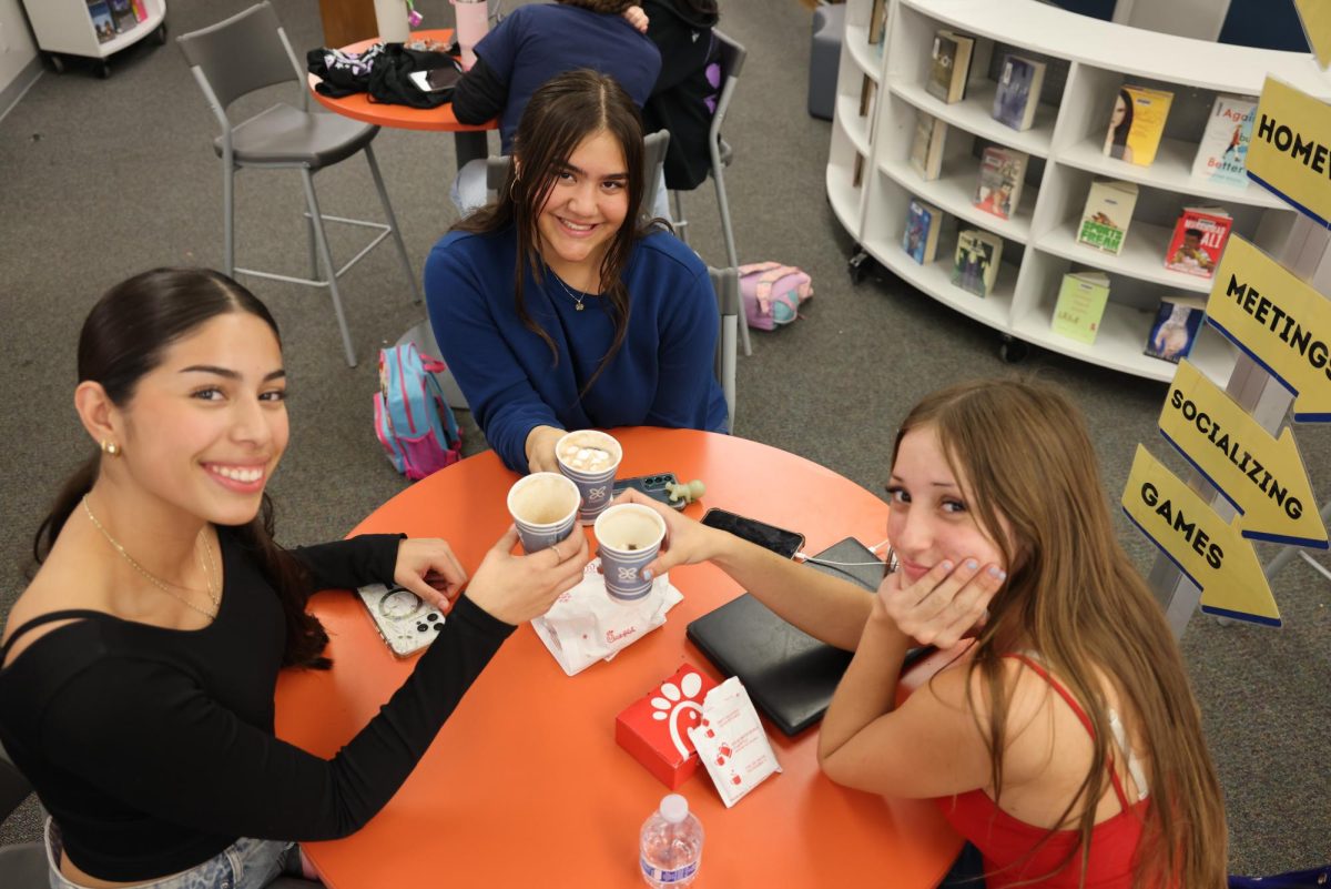 Seniors, Jayleen Herrera, Halaina Ramirez, and Isabella Santana 