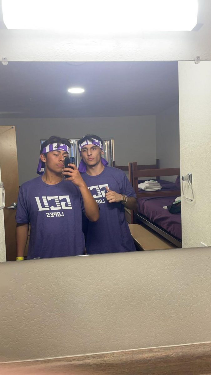 Luis Padilla and Nickolas Izam at a GCU dorm.