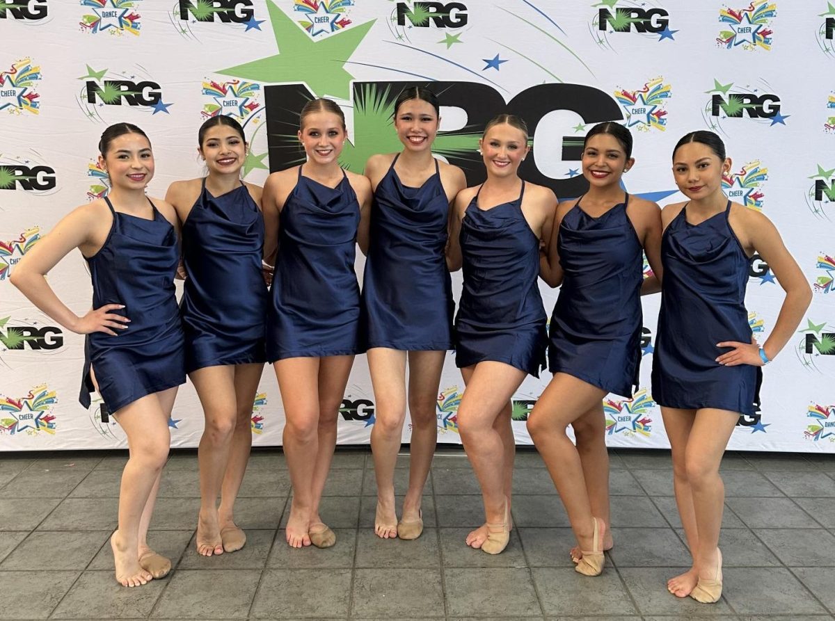 Varsity Contemporary; Victoria Contreras (11th), Camila Martinez (10th), Farrah Carrey (11th), Chloe Yen (12th), Tess Mcdonald (11th), Isabella Leon (11th), Anissa Ghomeshi (9th). 