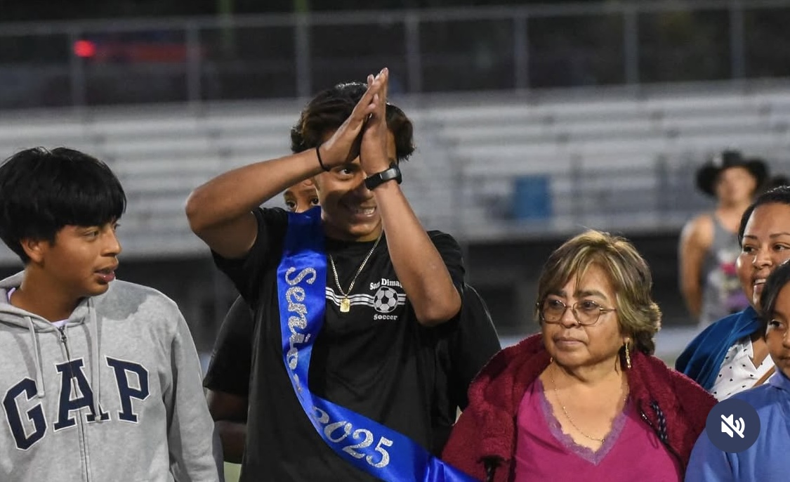 Senior Luis Padilla and Family