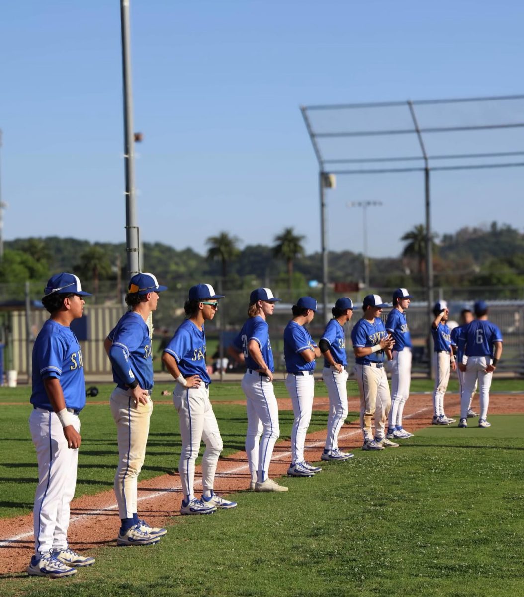 Saints lined up for ceremony