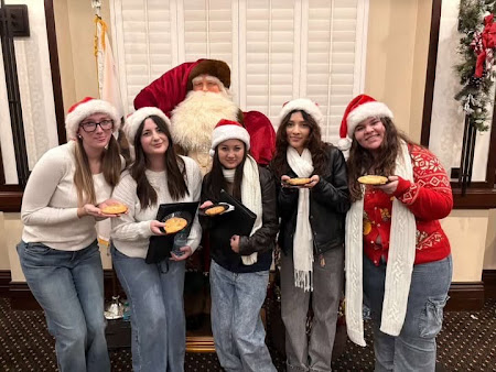 Chamber altos with cookies from the Claremont residents.