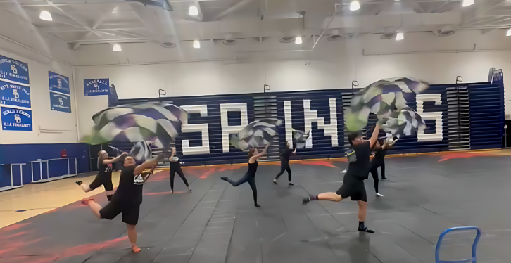 Colorguard's Varsity and JV Debut